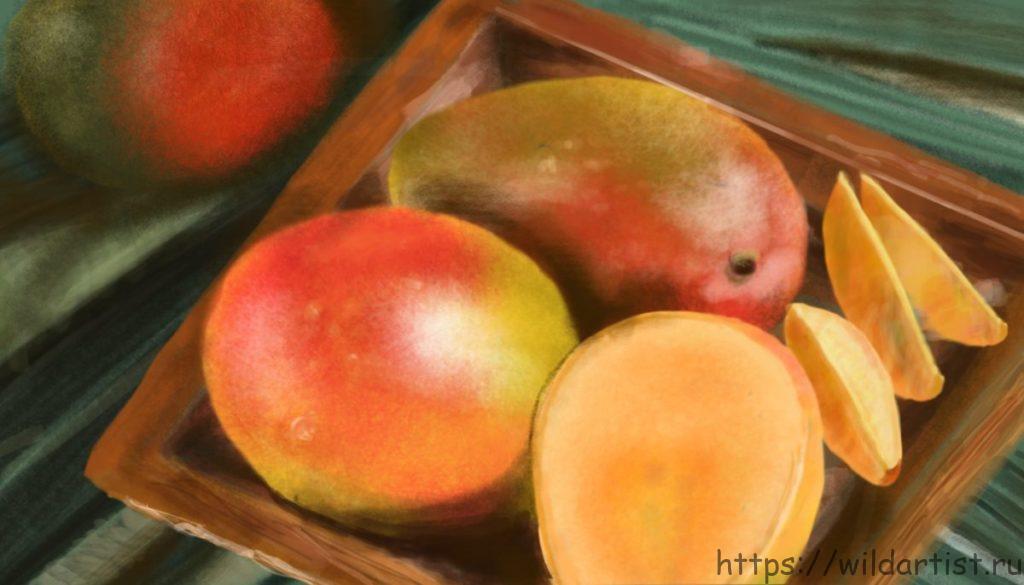 манго рисунок