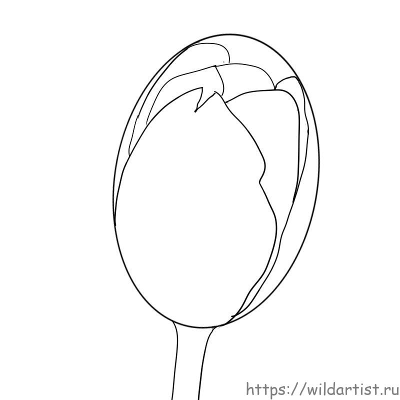 Как нарисовать тюльпан на планшете