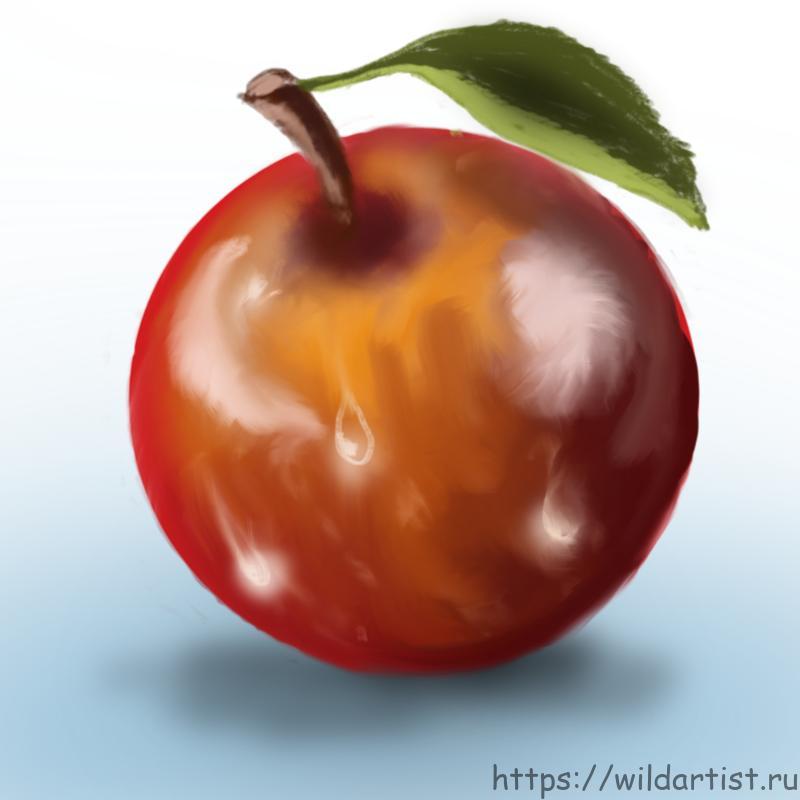 Как нарисовать простое яблоко с помощью Autodesk Sketchbook Mobile