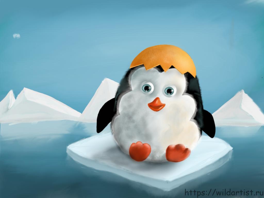 Как нарисовать пингвина